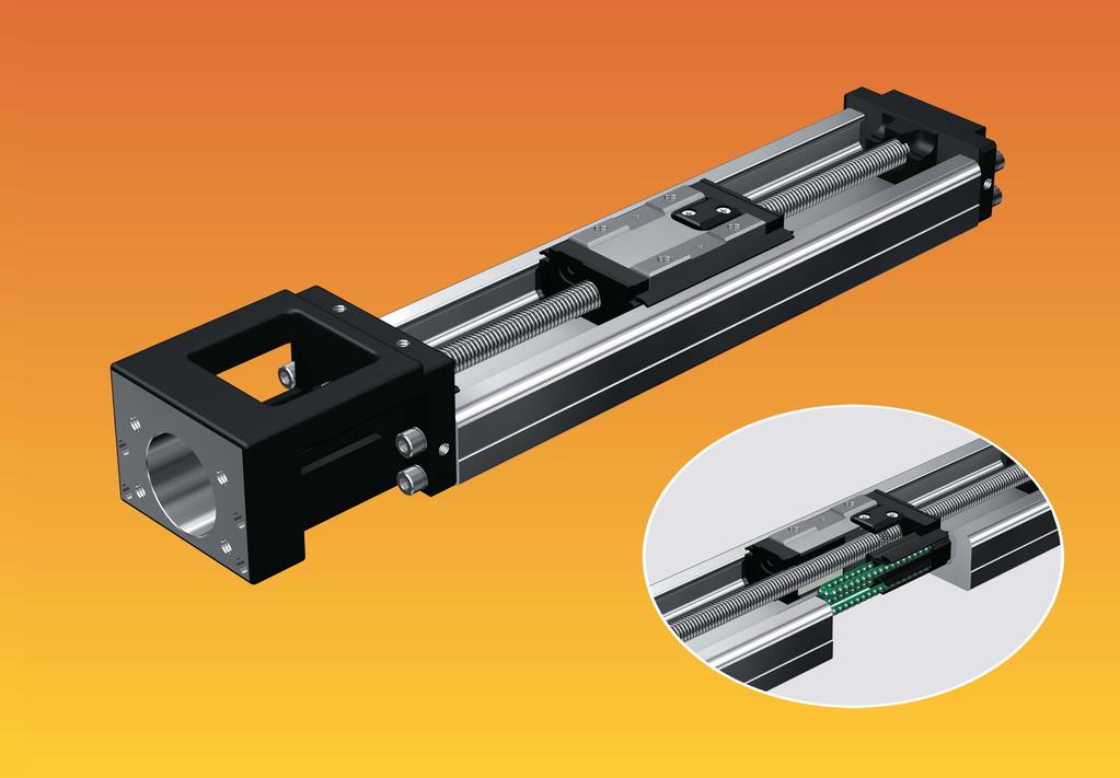Miniature LM Guide Actuators Featuring Caged all Technology Caged all Technology Offers Long life and long-term,