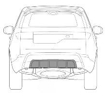 On vehicles not equipped with a factory installed trailer hitch, the rear loading attachment