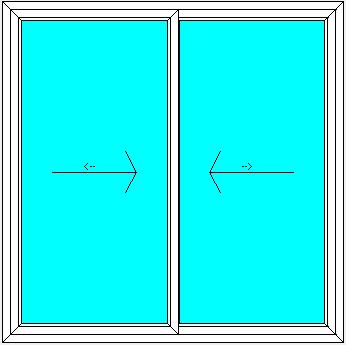 Window & Door Types: Sliding Windows and Doors Examples Double Sliding Standard Windows & Doors Sizes: 800 * 1.200 mm up to 2.400 * 1.400/2.