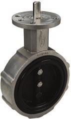 Materials: Butterfly Valves Butterfly valves are commonly used on dry bulk tankers to control the flow of product; designed to be placed between 2 ASME/ANSI 125 or 150 lb. flanges.