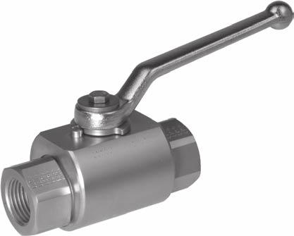 4571 Stainless steel ball valve SS316 steel body, ball, and stem Chemicals Pressure balanced floating ball between Polyamide ball seat Petrochemical seals ensures a maintenance free life NBR O-ring