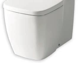 MIRED240WHA requires MIRTSED200WH seat Vitreous china Wall hung, washdown