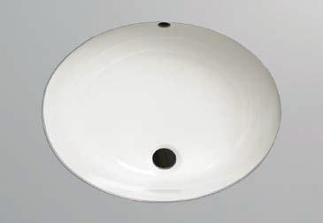 MIRU1812WH (white) MIRU1812BS (biscuit) Vitreous china with overflow Cutout template included U nderm o U nt lavatory dimensions: 17" x 14" (interior) 19-1/2" x