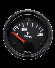 Cockpit Vision TEMPERATURE GAUGES, electrical Suitable for most vehicles. Illumination 12V included. For more matching sender units refer to page 78. Adaptors are listed on page 80.
