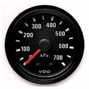 Cockpit International PRESSURE GAUGES, mechanical Suitable for most vehicles and machines. Can be used on most nonaggressive gases and liquids. Supplied with nut and cone for 3/16 PVC tubing.