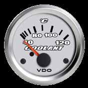 Cockpit Titanium TEMPERATURE GAUGES, electrical Suitable for most vehicles. Illumination 12V included. For more matching sender units refer to page 78. Adaptors are listed on page 80.