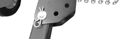 Support the Tow Bar as you remove the Hair Pin, Washer and Clevis Pin that secures the Offset Bracket to the Push Bar (Figure 31