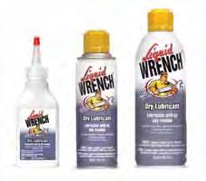 Lubricating & Penetrating Oils and Greases LIQUID WRENCH Penetrating Oil LIQUID WRENCH Lubricating Oil LIQUID WRENCH Dry Lubricant Frees stuck nuts, bolts & locks.