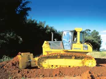 CRAWLER DOZER WORK EQUIPMENT Komatsu blades Komatsu uses a box blade design, offering the highest resistance for a low weight blade. This increases total blade manouevrability.