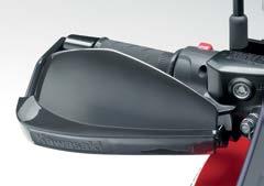 One-key system matches top case lock to ignition key. Back rest for pillion comfort available separately.