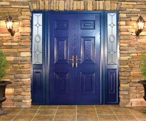 No, these pair of doors are a faithful reproduction of wooden doors but of course, without the attendant drawbacks associated with wood.