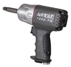 calipers, transmission work Durable Kevlar TM reinforced "Body Armour" housing 1000-TH / 1000-TH-2 1/2" IMPACT WRENCH Provides 1,000 ft-lb loosening torque "Super Clutch" twin hammer mechanism