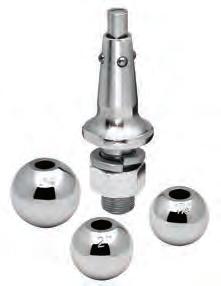 2,000 ⅜" to 2⅛" 2" Hitch Balls 63821 63820 2" ¾" 1½" 3,500 ⅜" to ⅝" 63823 63822 2" ¾" 2⅜" 3,500 ⅜" to 1⅜" - 63824 2" ¾" 3⅜" 3,500 ⅜" to 2⅛" 63848 63845 2" 1" 2⅛" 7,500 ⅜" to ¾" 63850 63849 2" 1" 3⅜"
