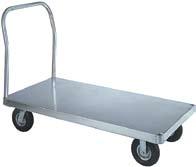 aluminum platform trucks Aluminum Platform Truck Features: Aluminum is corrosion resistant and maintains clean appearance. Strong enough to handle up to 3,000 lbs (depending upon caster selection).