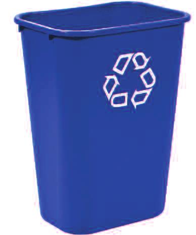 3 kg 5003-88 A 12 Can Liners DESKSIDE RECYCLING CONTAINERS FG295073 GRN, BLUE, Side Bin Recycling Center GRAY, BLA (fits FG295600 and FG295700) wastebaskets) FG295573 BLUE Deskside Recycling