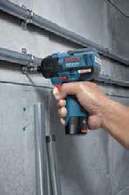 battery; 1 charger MRP: ` 20,680 Impact Driver GDR 18 V-EC Professional Length (1 st /2 nd gear) incl. battery Torque, max.