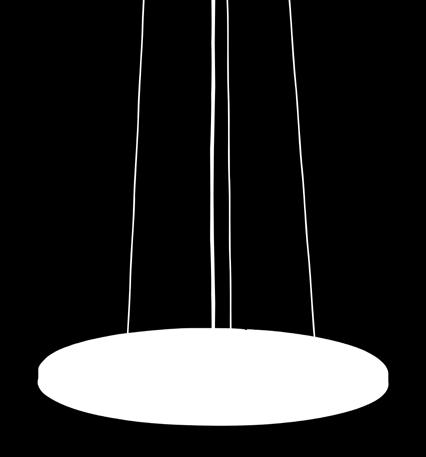 Sleek Ceiling Surface and Pendant LED 22W light with soft direct light effect, body made of extruded aluminum, opal U stabilized glare free diffuser with twist and lock system
