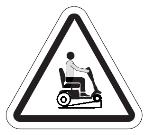 Proceed with extreme caution as you approach the downgrade of a ramp or incline. Take wide swings with your Breeze S scooter around any tight corners.