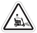 Do not release the Manual or Electrical Release Lever of the Electromagnetic Brake when the Breeze S is on a slope.