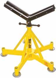 With a wider base, 1-3/4" Acme adjustment screw and greater load capacity, the Big Vee is the ideal stand for this application.