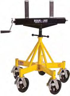 Beam Jax Move beams around the shop safely Max 24" (61 cm) 3 2,500 lb (1,135 kg) capacity 3 Clamping device centers load