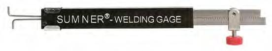 1" (25 mm) 10 24" 7 24" 3-1/2 16" 4 10" 1 8" 1 5" Welding Gage 3 Available in both imperial and metric 3 Measure internal hi-lo