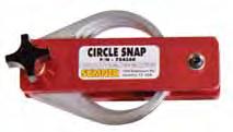 Circle Snap Circle Snap 2-13/16 PN 784560 2-7/16", 2-9/16", 2-11/16", 2-13/16" (62 mm, 65 mm, 68 mm, 71 mm) A fast, accurate solution for torch cut holes.