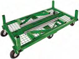 A Mobile Pipe Cart 3 Transports 2,000 lb (900 kg) of pipe, individually or up to