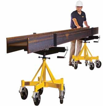(height) B (width) Basic Unit with casters (height) (width) Beam Head height C (min.) (max.