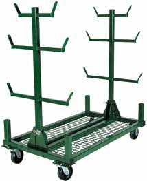 A Mobile Pipe Cart 3 Transports 2,000 lb (900 kg) of pipe, individually or up to a