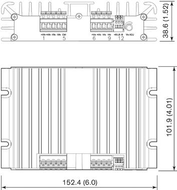 EMI filter (see TEP 100WIR) - DIN-rail mount www.tracopower.
