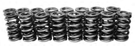 VALVE SPRINGS NexTek Series Drag Race, Oval Track & Endurance Valve Springs No degradation of spring pressure in the later stages of a race Specially processed premium-grade chrome silicon that is