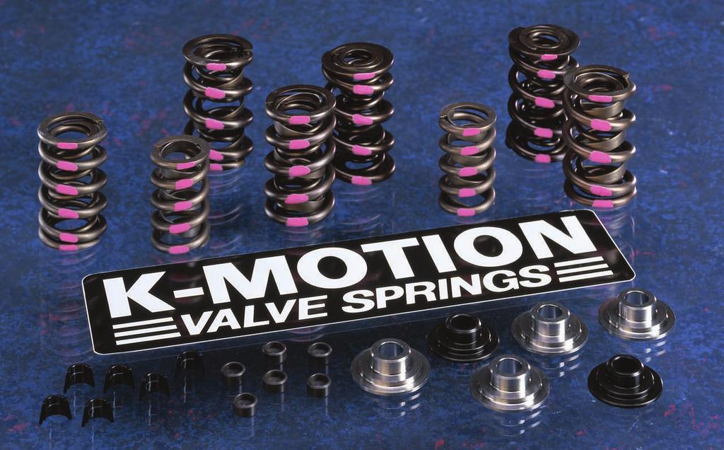 K-Motion is the overwhelming choice of winning racers. They know that K-Motion Valve Springs deliver the high quality and superior dependability required to meet their performance requirements.