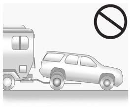 Caution Towing the vehicle from the rear could damage it. Also, repairs would not be covered by the vehicle warranty. Never have the vehicle towed from the rear.
