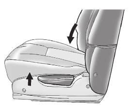 { Warning If you fold the seatback forward to carry longer objects, such as skis, be sure any such cargo is not near an airbag. In a crash, an inflating airbag might force that object toward a person.