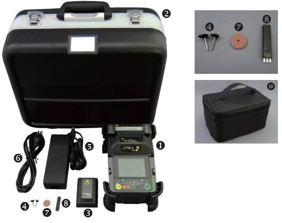 STANDARD PACKAGE Item P/N Quantity S78A Main Body S78-A-A-000 Hard Carrying Case HCC-0 Battery Pack Depending on the package S943B or 2 Spare