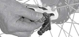 Consult a professional bicycle mechanic for the appropriate parts and assistance. 4.