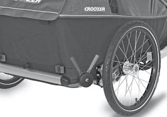 Using Your Croozer Using Your Croozer Engaging and disengaging the parking brake The parking brake locks the wheels of a parked or stopped Croozer to prevent it from rolling away.