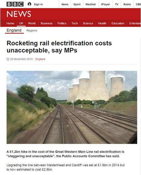 Network Rail taking a serious look alternatives to traditional electrification low cost