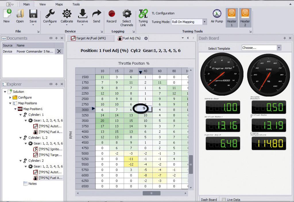 POWERCORE C3 TUNING SOFTWARE THE NEW C3 SOFTWARE TAKES THE FAMILIAR POWER COMMANDER CONTROL CENTER SOFTWARE AND BRINGS IT