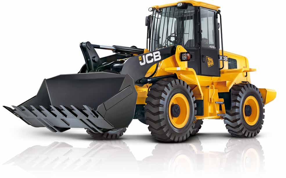 422ZX WHEELED LOADING SHOVEL. 2. Powerful loader geometry The 422ZX s Z-type loader arm geometry generates maximum breakout forces and increased reach when lorry loading. 3.