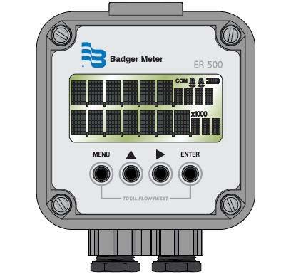 Flow monitor ER-500 Input Frequency range 1 to 3500 Hz Frequency accuracy ±0,1 % Over voltage protection 28V DC Features Compact size.