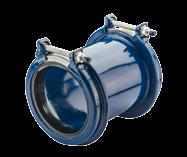 HYMAX PRODUCT HYMAX WIDE RANGE COUPLING Wide-range HYMAX Coupling, used for section replacement, connects two pipes of the same or different OD pipe diameters and materials, up to 2.1 range.