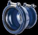 SPECIFICATIONS HYMAX REDUCER Wide-range HYMAX Reducer joins pipes different nominal sizes and materials. Each side has a tolerance of up to 2.1, joining pipes made of a variety of materials.