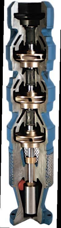 NPT on all 25 GPM 8T Series and 4 GPM 8T Series up to 4 HP. 5 F / 6 M NPT with enclosed bearing on 4 GPM 8 Series - 5 HP and above Cast Iron with bronze sleeve bearing.