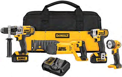 It includes a hammerdrill with a 3-speed, high performance (0-2,000 RPM) all-metal transmission and an impact driver with