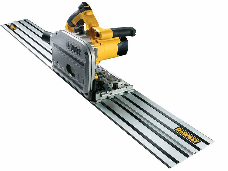 PLUNGE SAWS THE NEW DEWALT PLUNGE SAW RANGE. ALWAYS ON THE RIGHT TRACK. A NEW concept in DEWALT sawing - The plunge saw offers new levels of speed of set up, accuracy of cut and quality of finish.