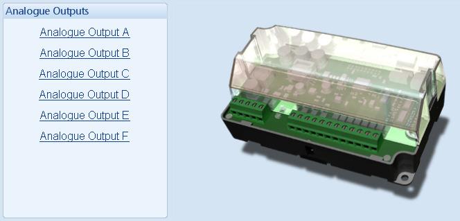The ID of the expansion output module is set by rotary decimal switch accessible under the removable cover of the device.