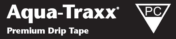Aqua-Traxx, Premium Drip Tape 16mm Aqua-Traxx 4 Mil EA50404134 10 cm Spacing Standard Flow (1.02lph @ 55kPa) 3,960m per roll 1 668.00 EA5040834 20 cm Spacing LOW Flow (0.