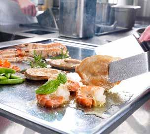 The induction griddle is a fantastic enrichment for every professional chef.